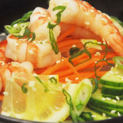 Ebi Sunomono Salad with Organic Black Tiger Shrimp