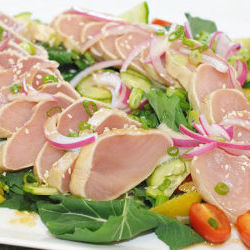 Ocean Wise BC Albacore Tuna Tataki Salad